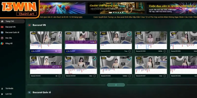 casino 13win huong dan Hướng dẫn nhanh cách tham gia Live Casino 13WIN