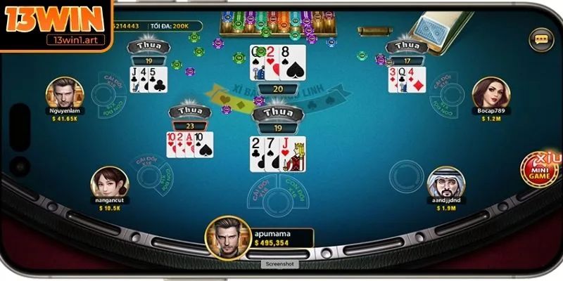 Trải nghiệm game Xì Dách