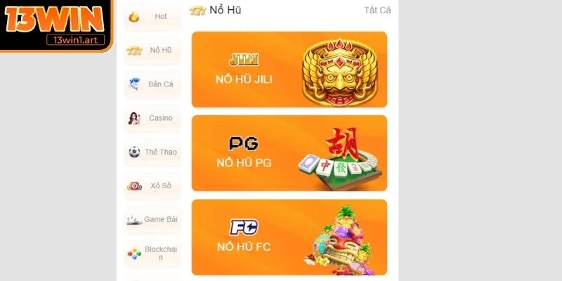 no hu 13win kham pha Khám phá sảnh Nổ Hũ tại 13WIN
