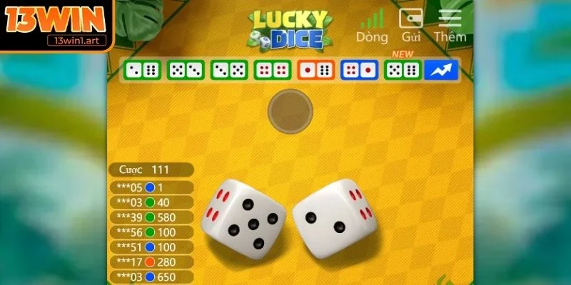 lucky dice cuoc so duy nhat Dạng Lucky Dice một số duy nhất