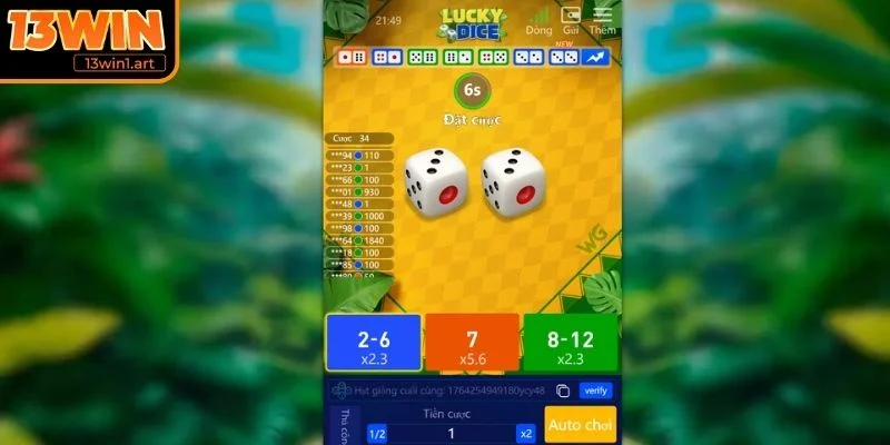 lucky dice tong quat Tổng quát về game Lucky Dice tài 13WIN